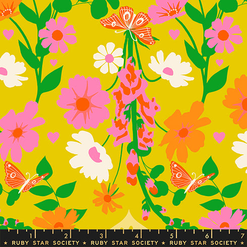 Best Day Ever Foxgloves in Golden Hour RS0106 11 - Ruby Star Society Sold by the Half Yard